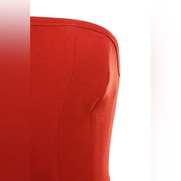 House of CB MARIEFRANCE RUST WIDE LEG CORSET JUMPSUIT - Picture 12 of 17